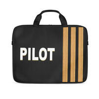 Thumbnail for Special Edition Pilot & Stripes (4,3,2 Lines) Designed Laptop & Tablet Bags