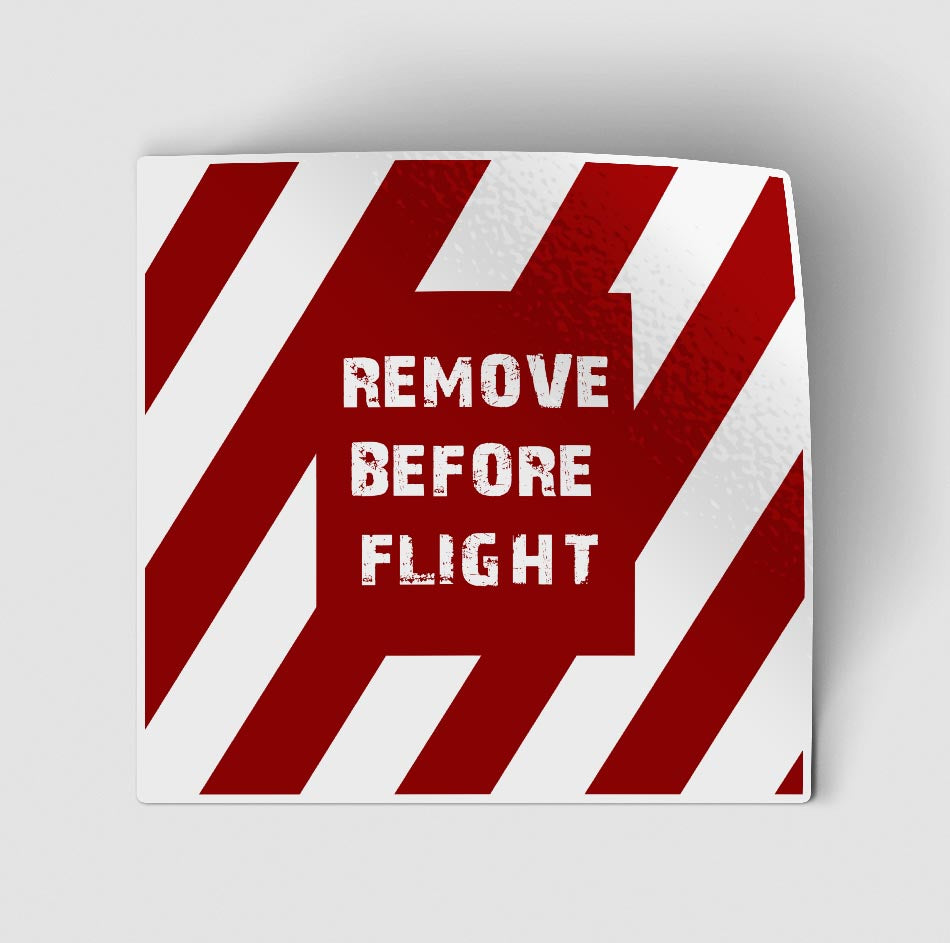 Special Edition Remove Before Flight Designed Stickers