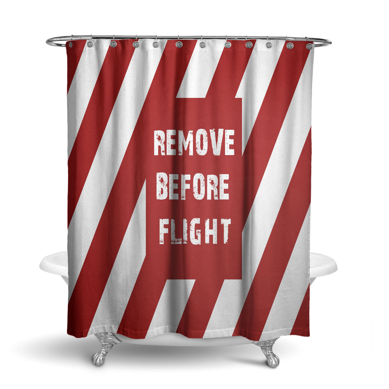 Special Edition Remove Before Flight Designed Shower Curtains