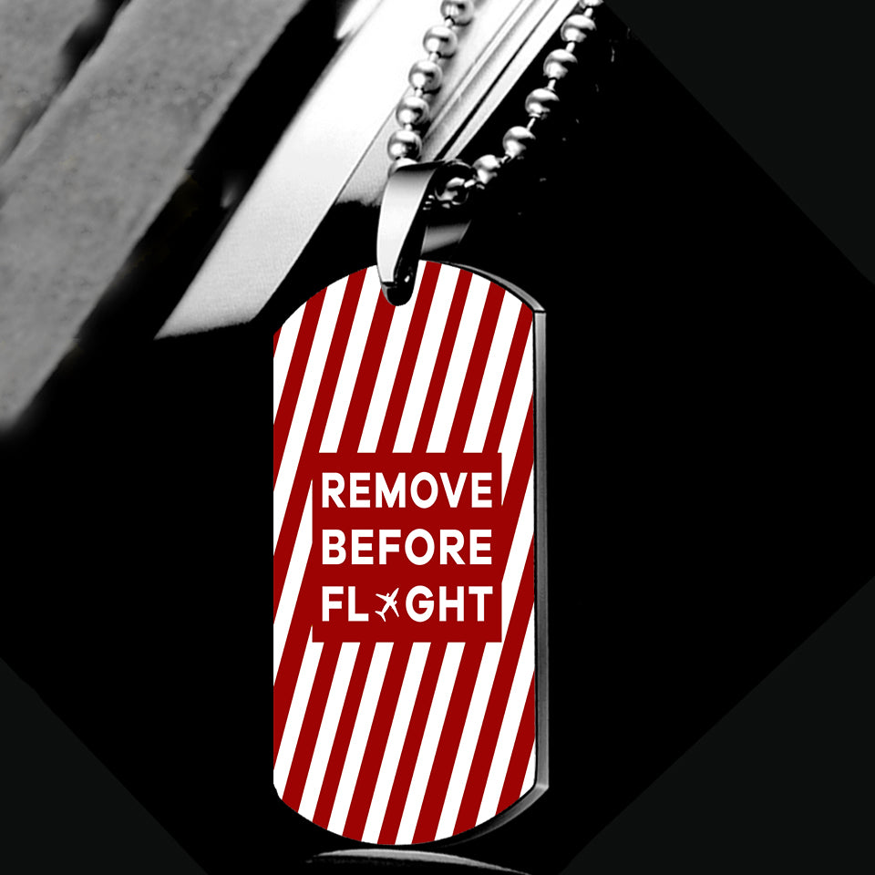 Special Edition Remove Before Flight Designed Metal Necklaces