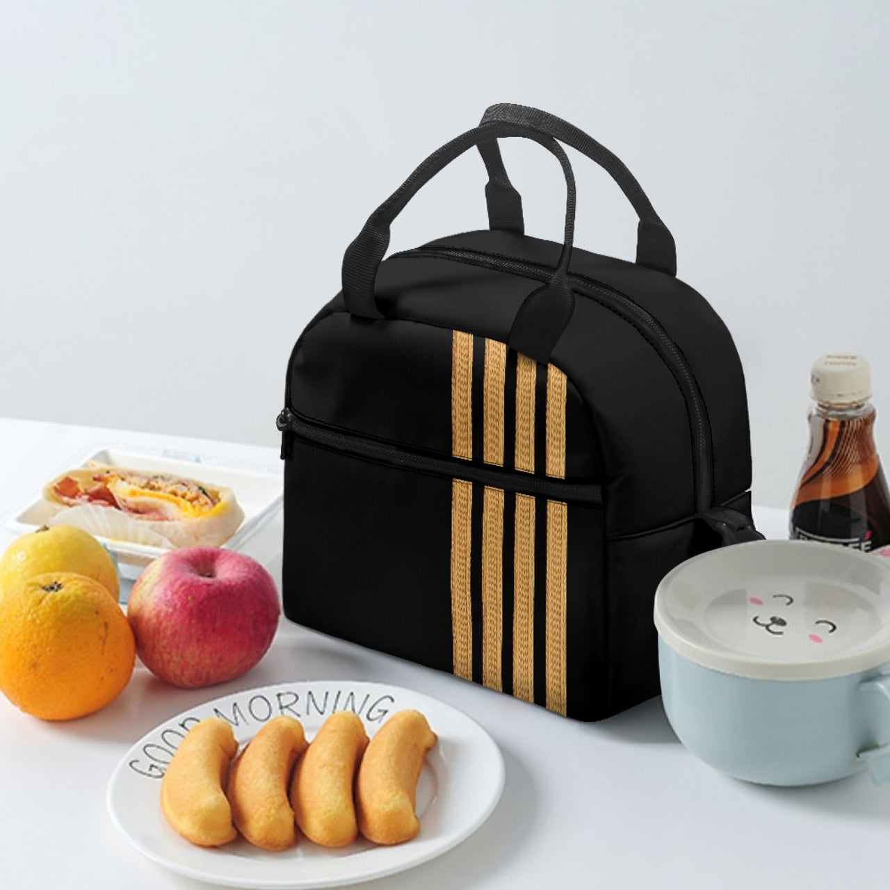 Special Golden Epaulettes (4,3,2 Lines) Designed Lunch Bags