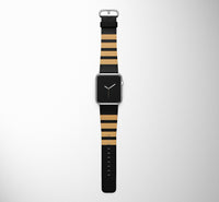 Thumbnail for Special Pilot Epaulette (4,3,2 Lines) Designed Leather Apple Watch Straps