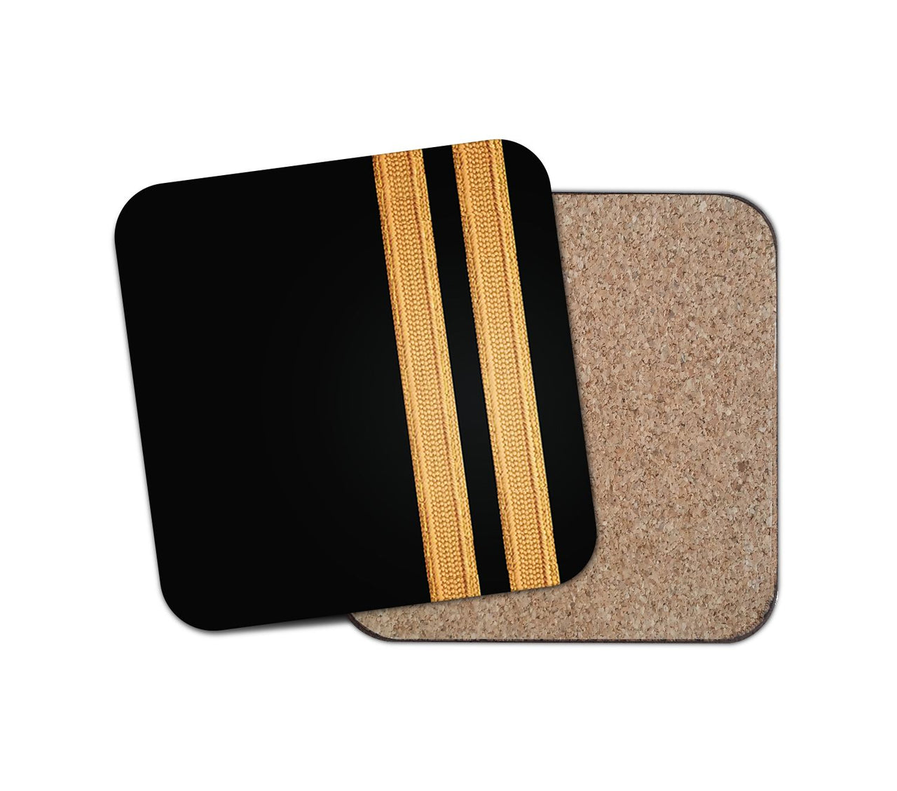 Special Pilot Epaulettes 2 Lines Designed Coasters