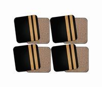 Thumbnail for Special Pilot Epaulettes 2 Lines Designed Coasters