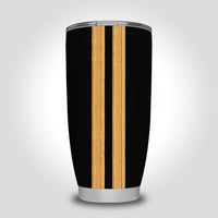 Thumbnail for Special Pilot Epaulettes 2 Lines Designed Tumbler Travel Mugs