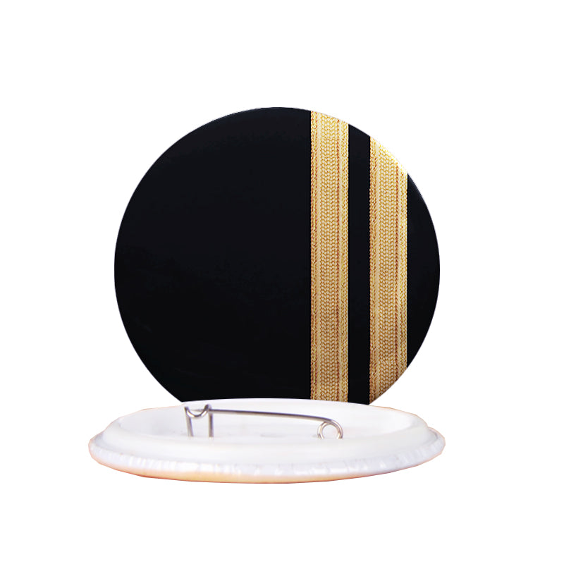 Special Pilot Epaulettes 2 Lines Designed Pins