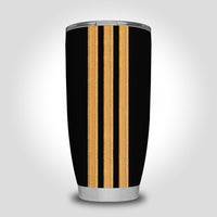 Thumbnail for Special Pilot Epaulettes 3 Lines Designed Tumbler Travel Mugs