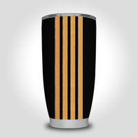 Thumbnail for Special Pilot Epaulettes 4 Lines Designed Tumbler Travel Mugs