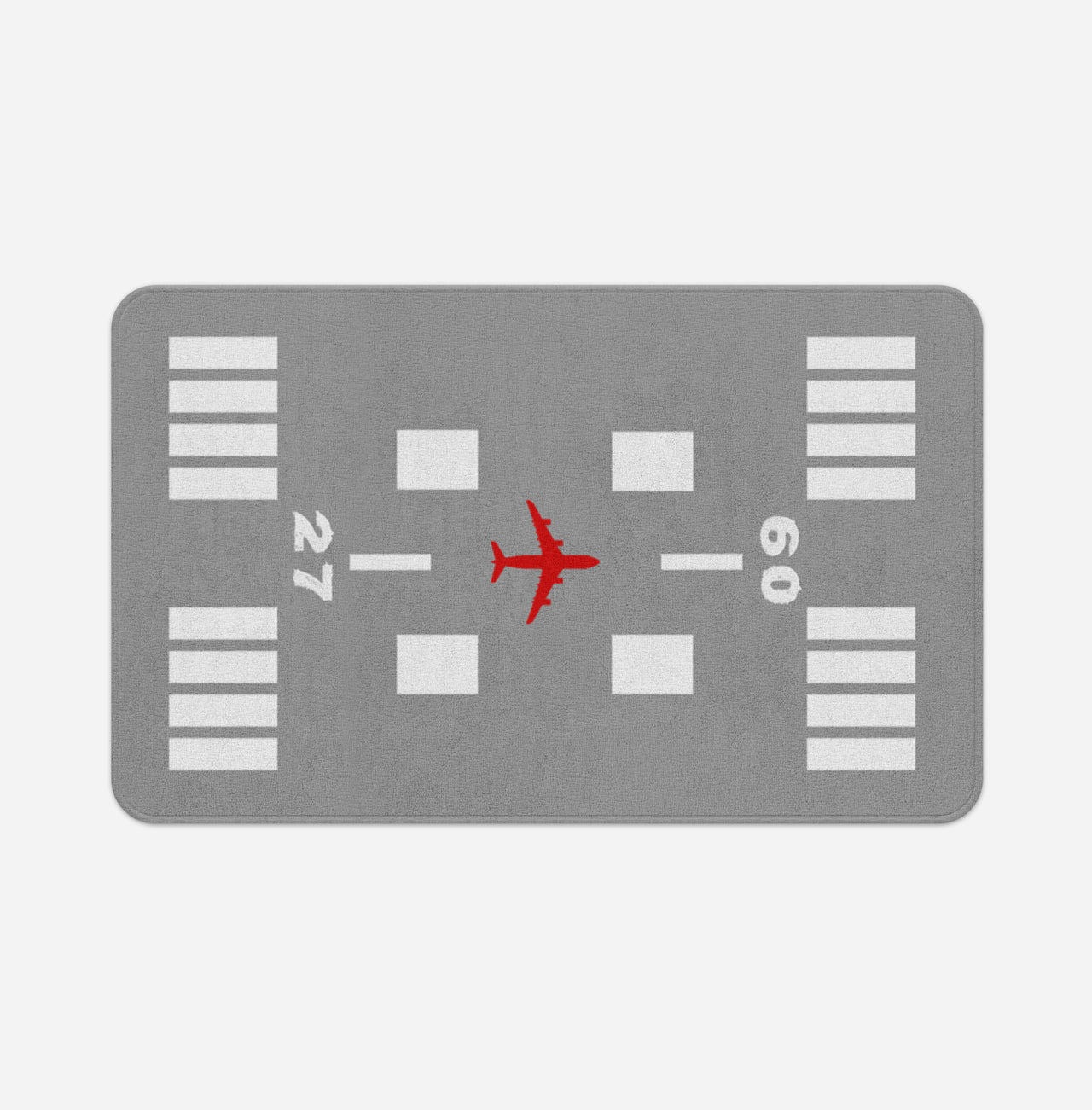 Special Runway-Gray Designed Bath Mats