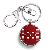 Thumbnail for Special Runway-Red Designed Circle Key Chains