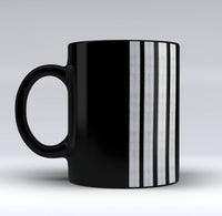Thumbnail for Special Silver Epaulettes (4,3,2 Lines) Designed Black Mugs