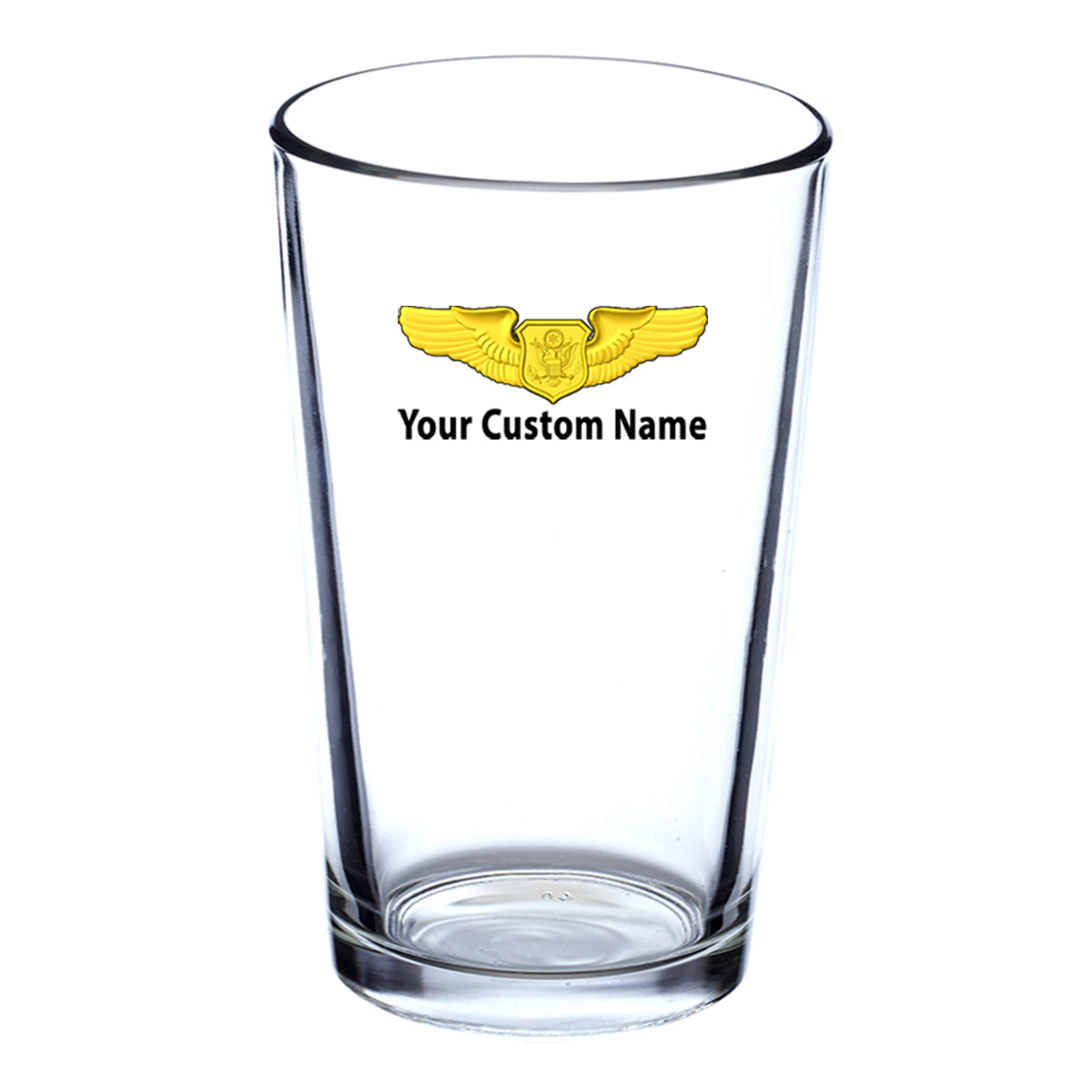 Custom Name "Special US Air Force" Designed Beer & Water Glasses