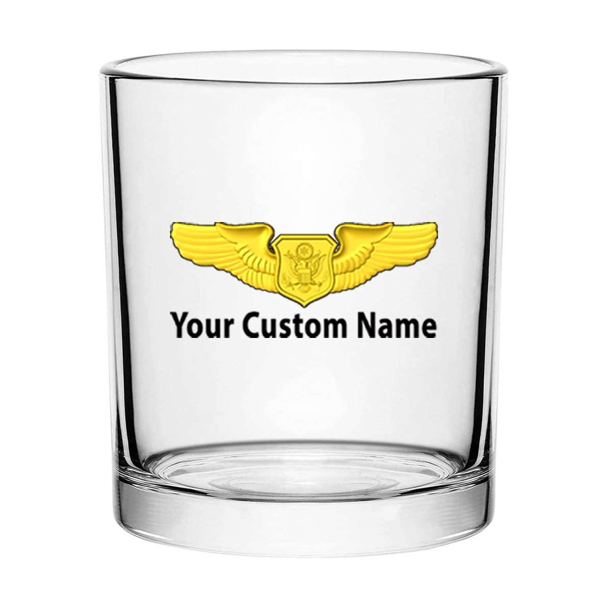 Custom Name "Special US Air Force" Designed Special Whiskey Glasses