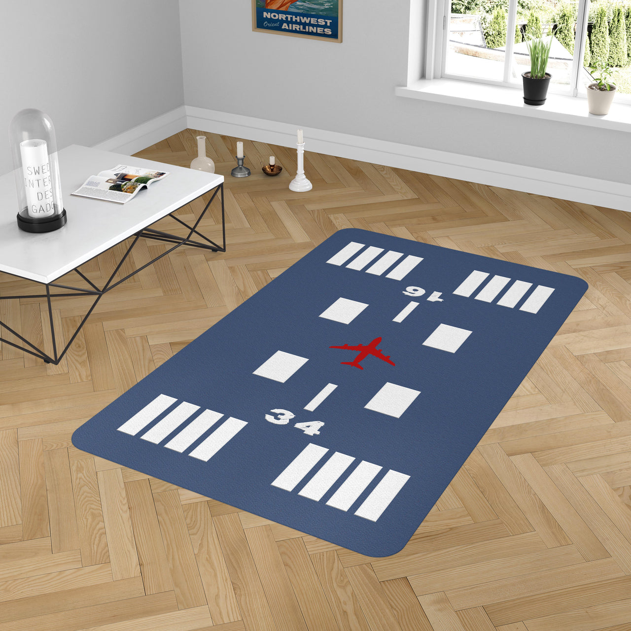 Special Runway (Blue) 34-16 Designed Carpet & Floor Mats
