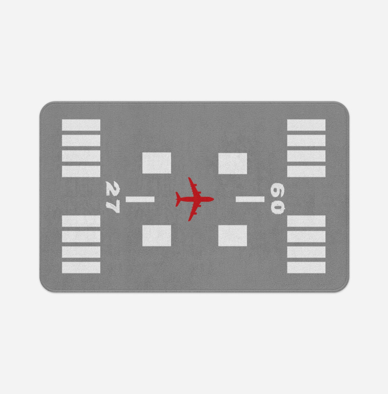 Special Runway (Gray) Designed Bath Mats Pilot Eyes Store Floor Mat 50x80cm 