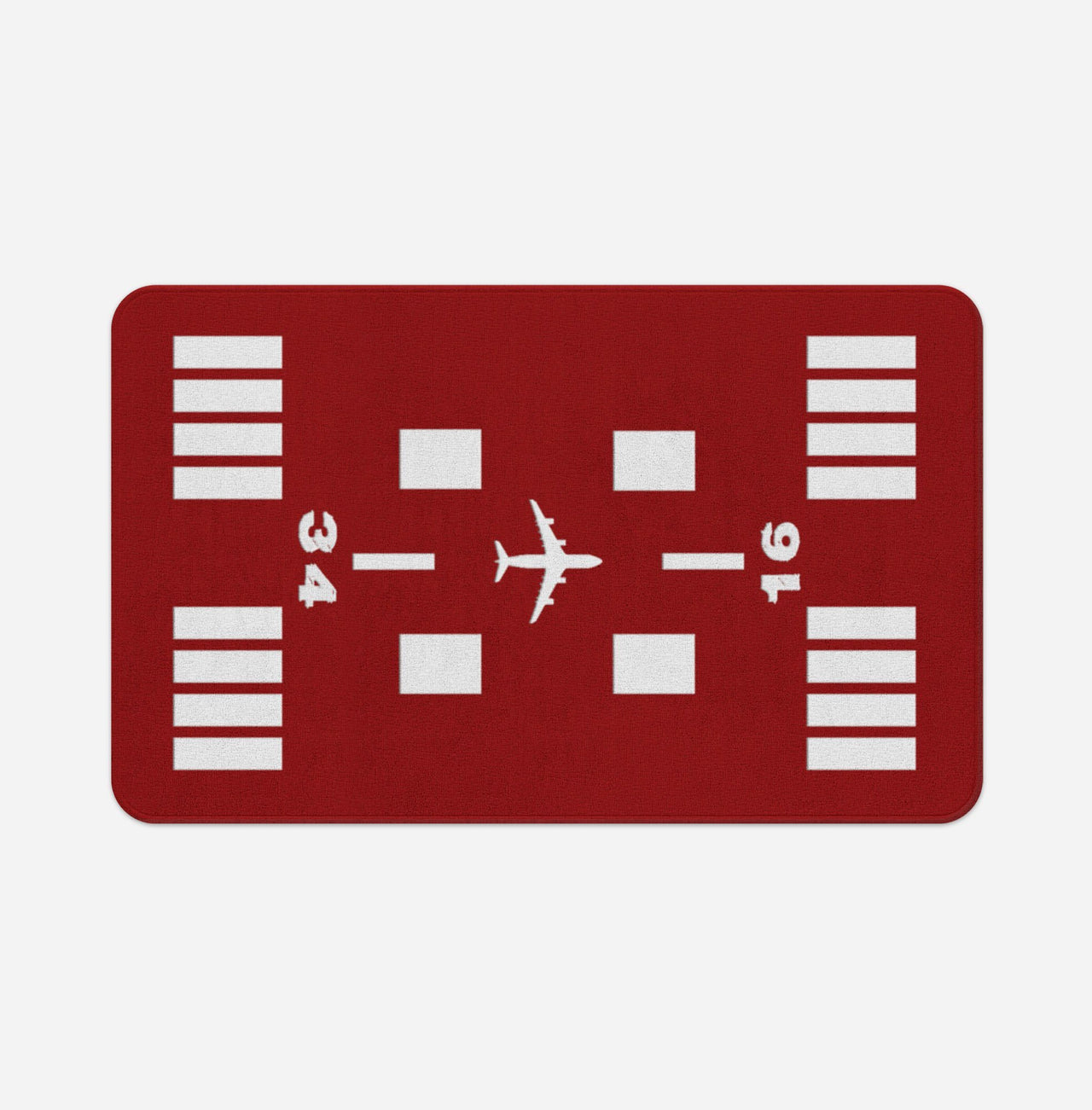 Special Runway (Red) Designed Bath Mats Pilot Eyes Store Floor Mat 50x80cm 