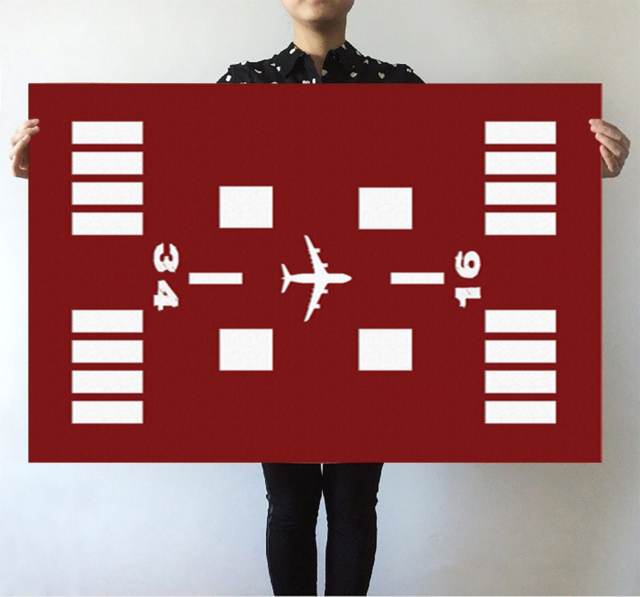 Special Runway (Red) Designed Posters Aviation Shop 