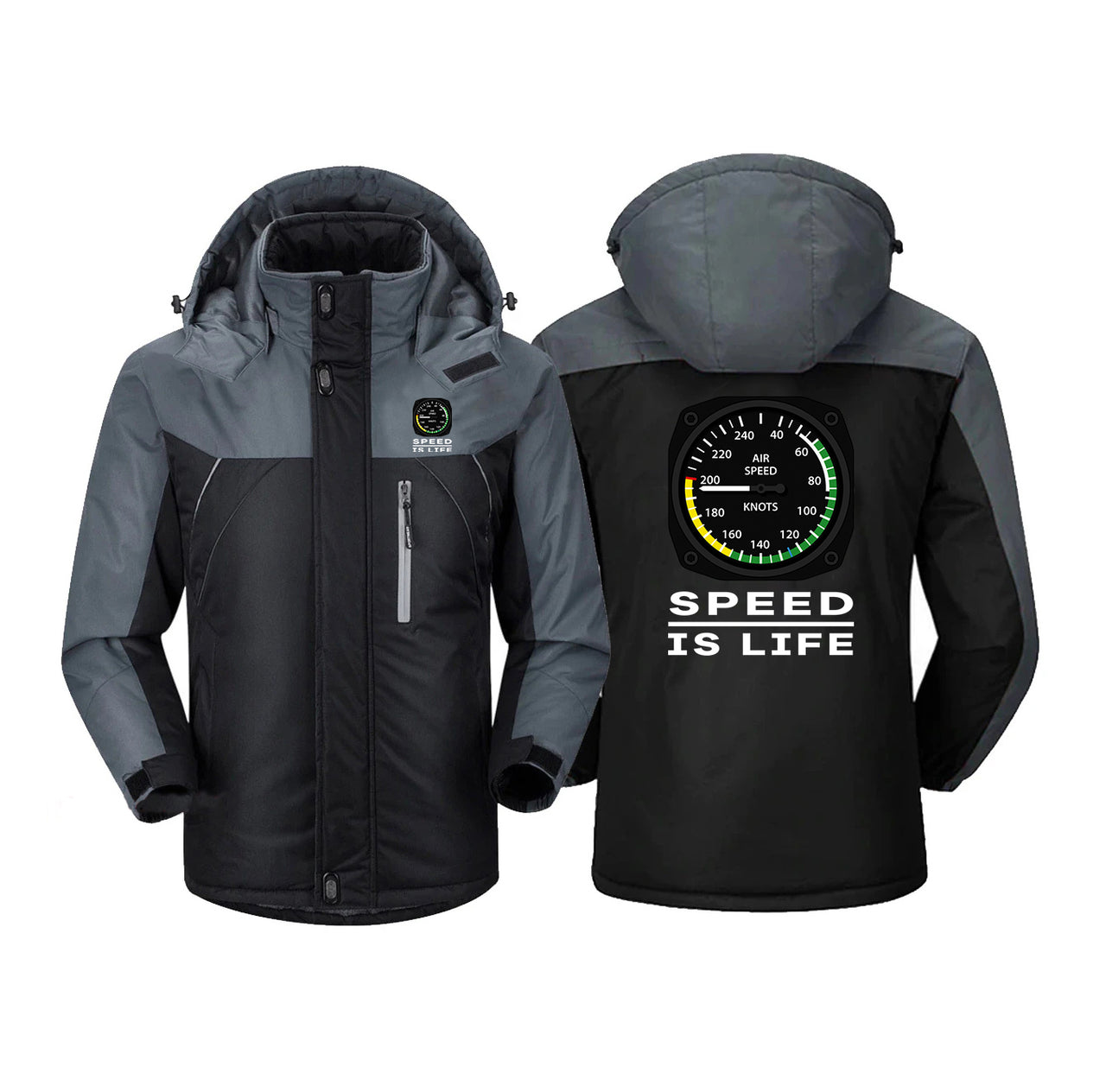 Speed Is Life Designed Thick Winter Jackets