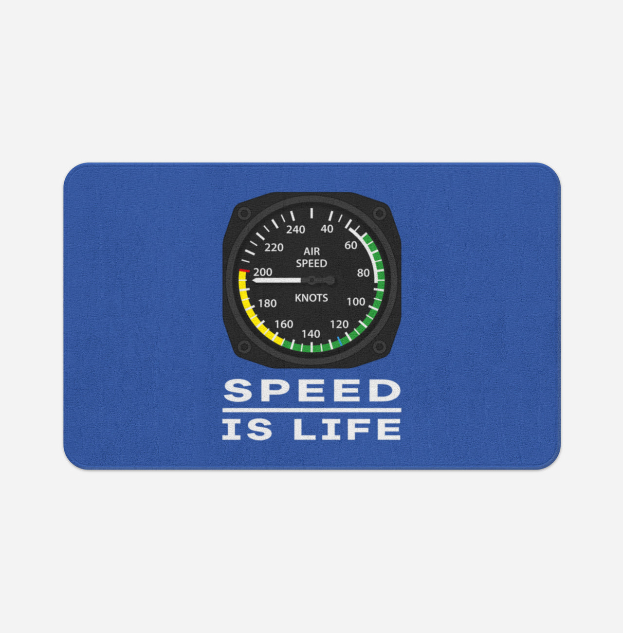 Speed Is Life Designed Bath Mats