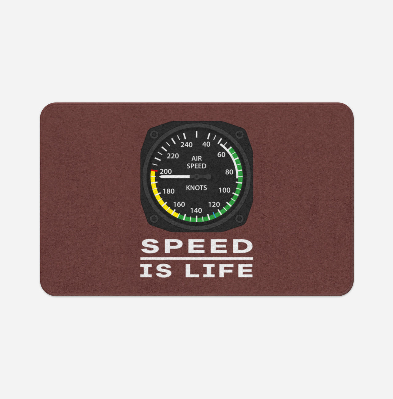Speed Is Life Designed Bath Mats