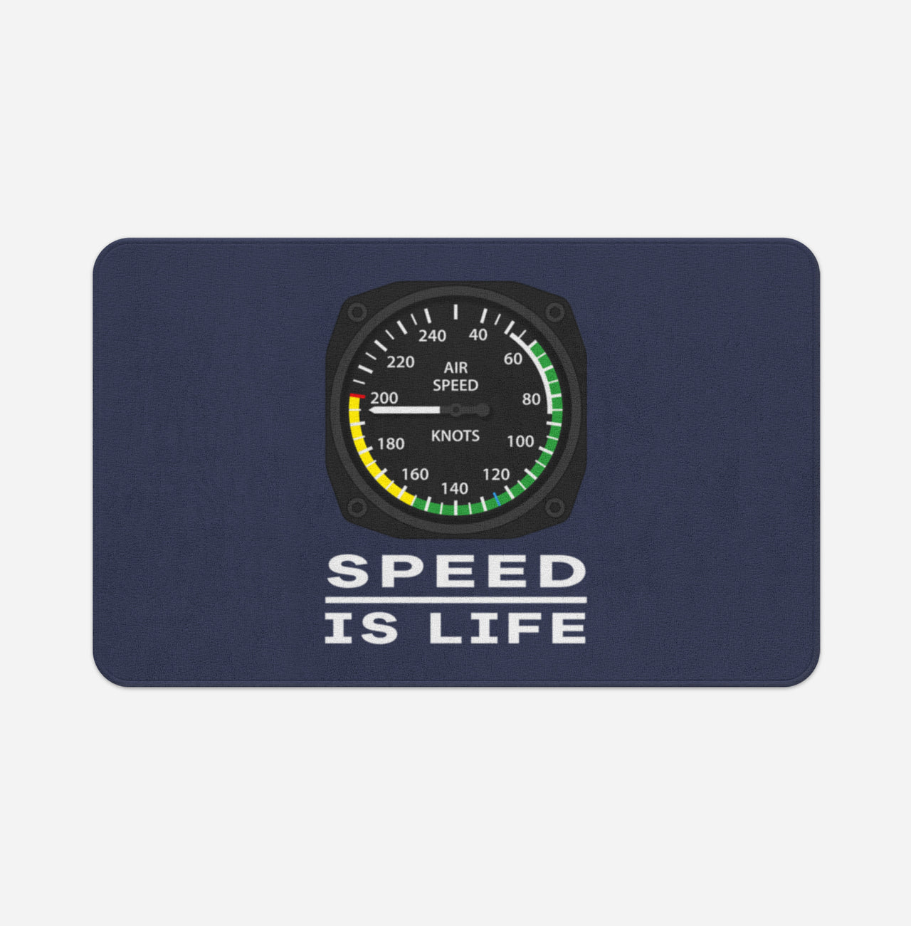 Speed Is Life Designed Bath Mats