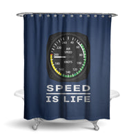 Thumbnail for Speed Is Life Designed Shower Curtains