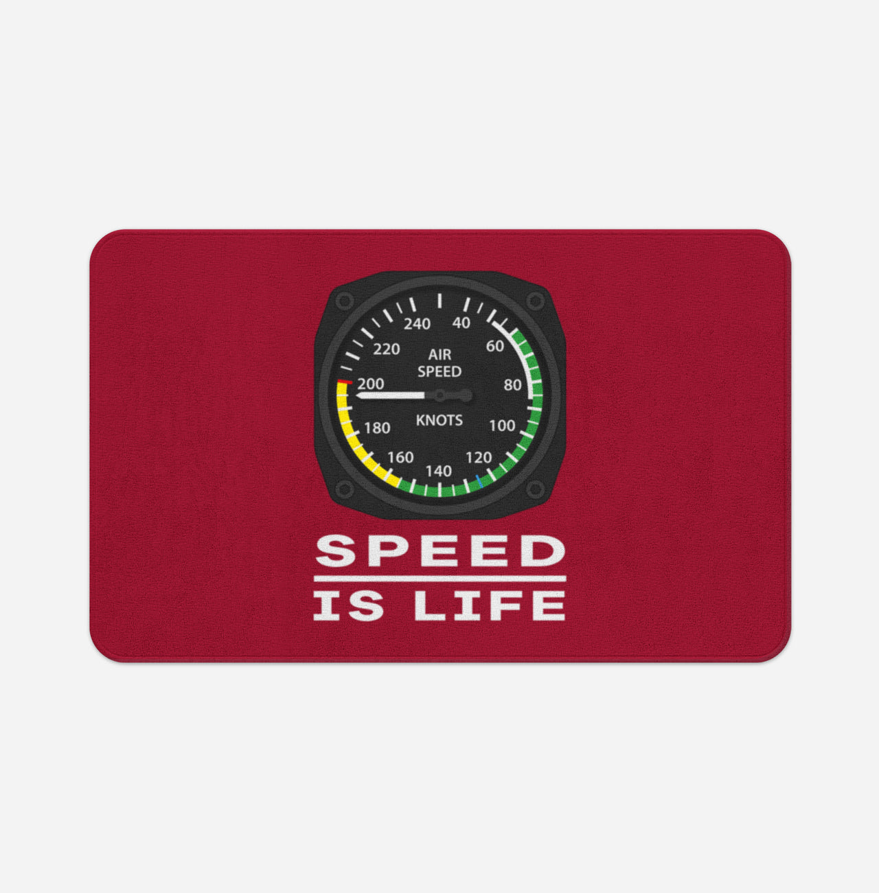 Speed Is Life Designed Bath Mats