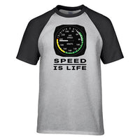Thumbnail for Speed Is Life Designed Raglan T-Shirts