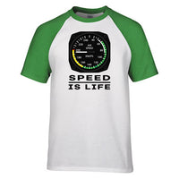 Thumbnail for Speed Is Life Designed Raglan T-Shirts