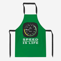 Thumbnail for Speed Is Life Designed Kitchen Aprons