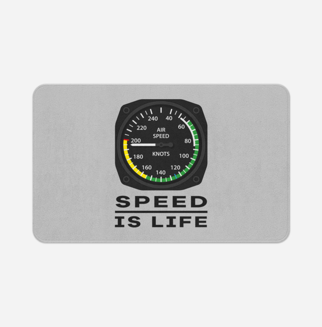 Speed Is Life Designed Bath Mats