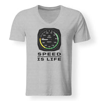 Thumbnail for Speed Is Life Designed V-Neck T-Shirts