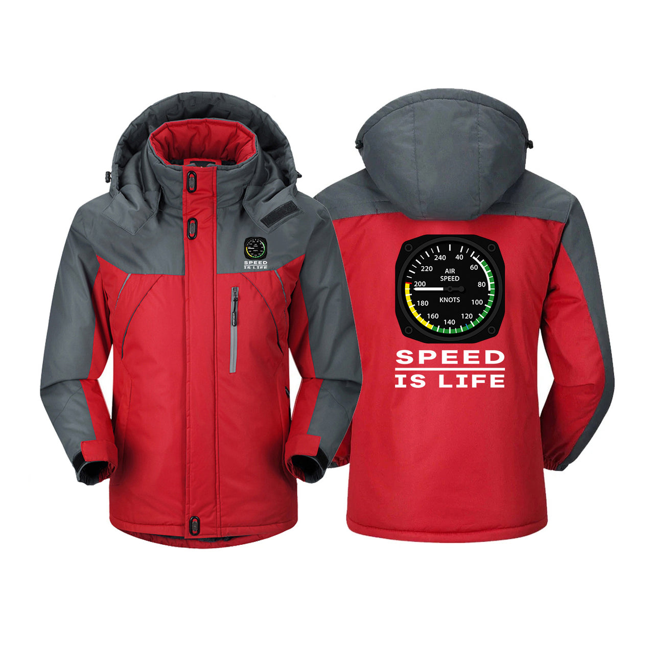 Speed Is Life Designed Thick Winter Jackets
