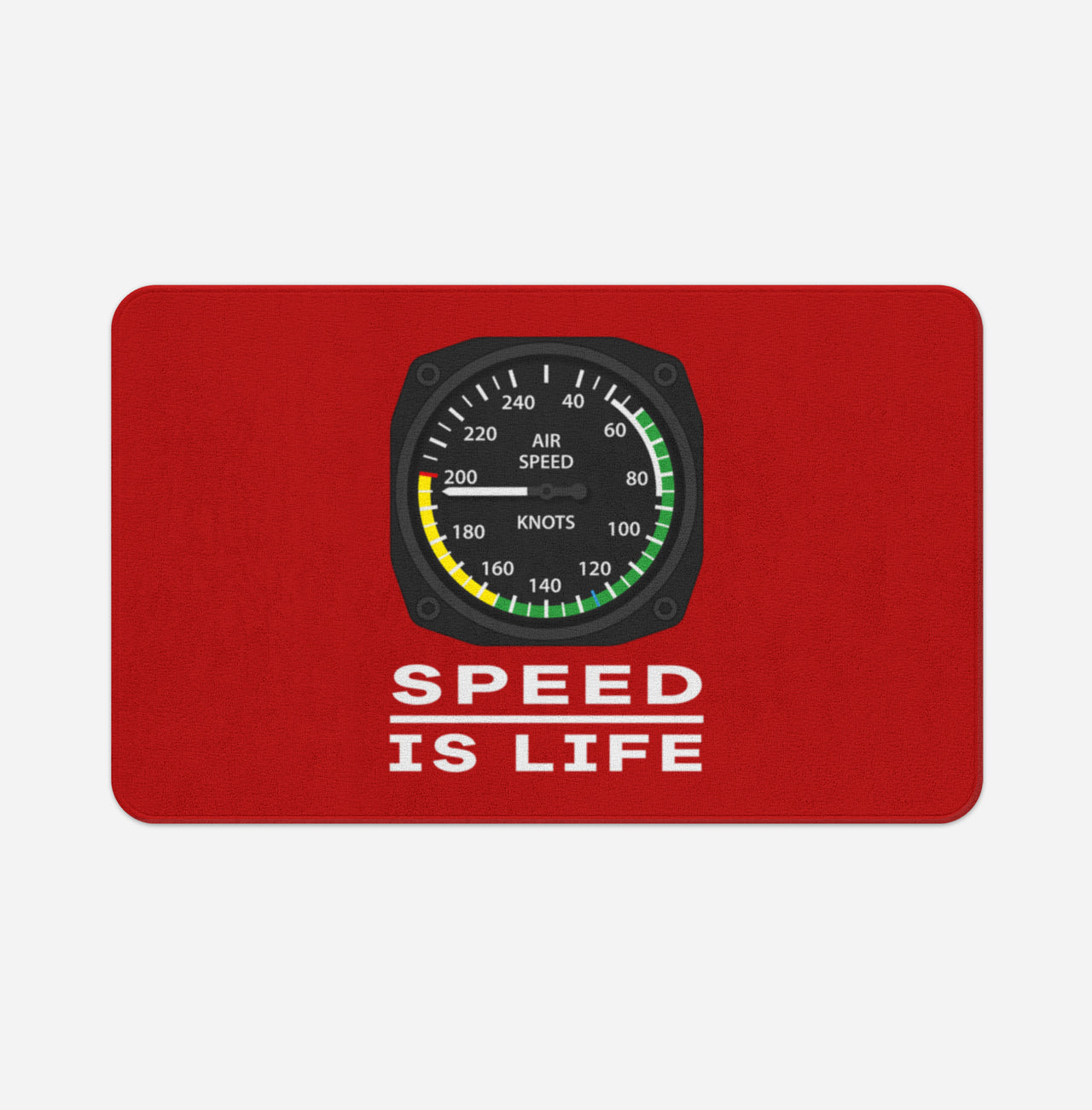 Speed Is Life Designed Bath Mats