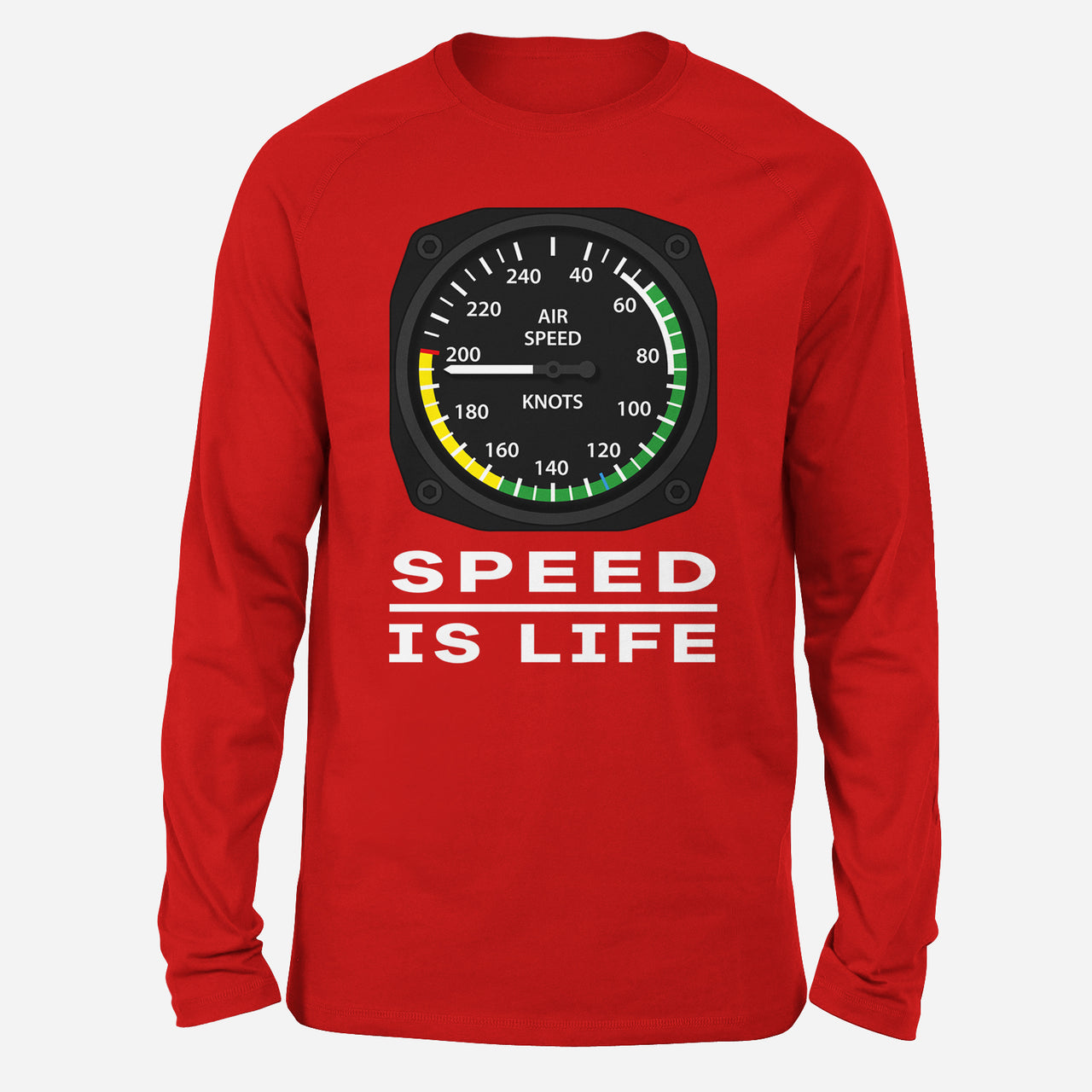 Speed Is Life Designed Long-Sleeve T-Shirts