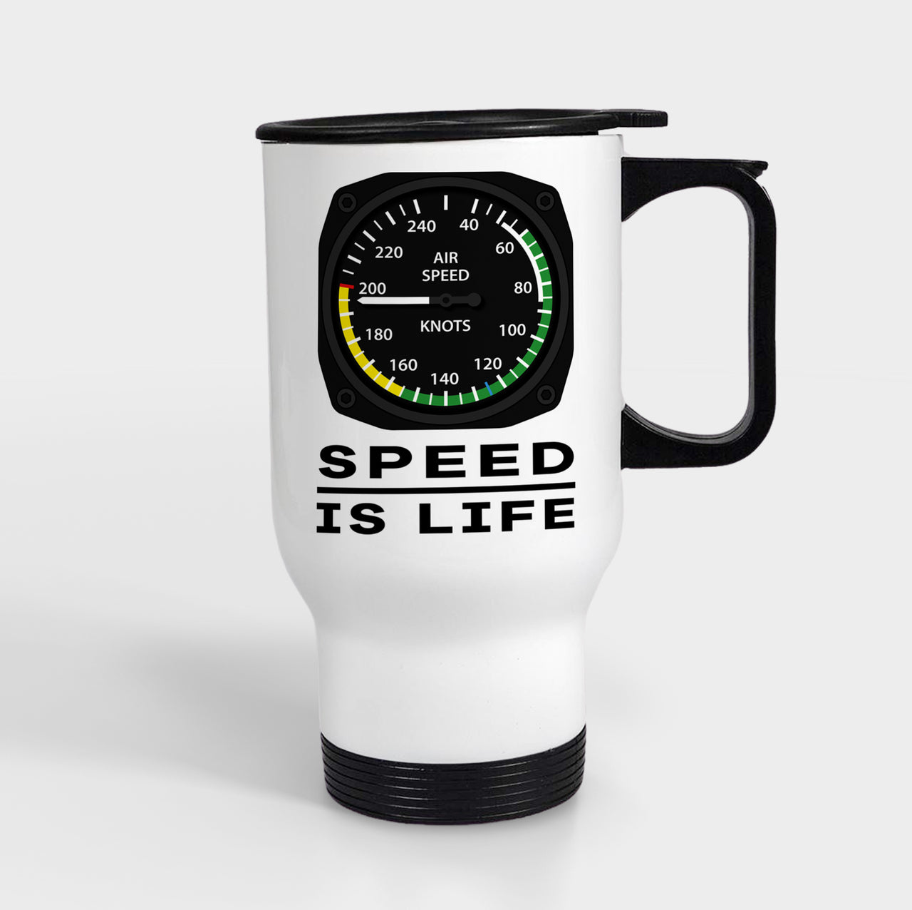 Speed Is Life Designed Travel Mugs (With Holder)