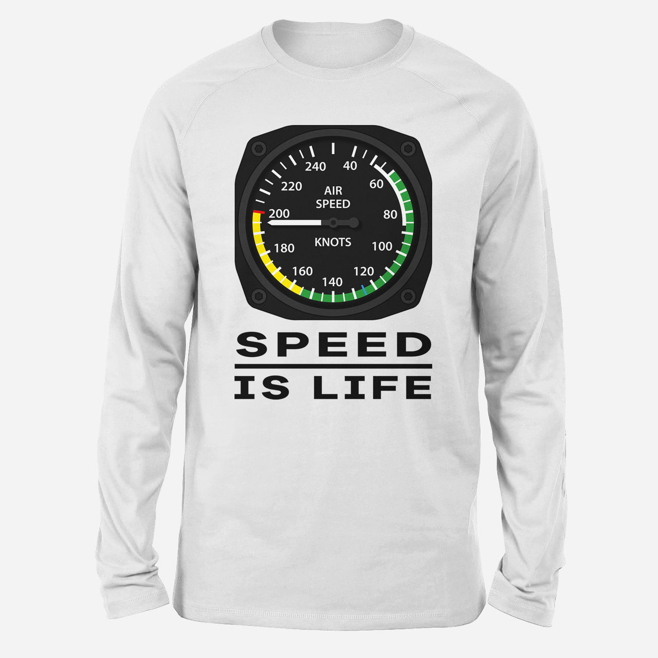Speed Is Life Designed Long-Sleeve T-Shirts