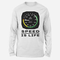 Thumbnail for Speed Is Life Designed Long-Sleeve T-Shirts