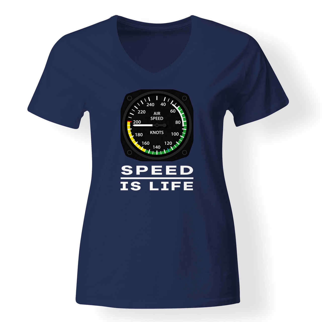 Speed Is Life Designed V-Neck T-Shirts