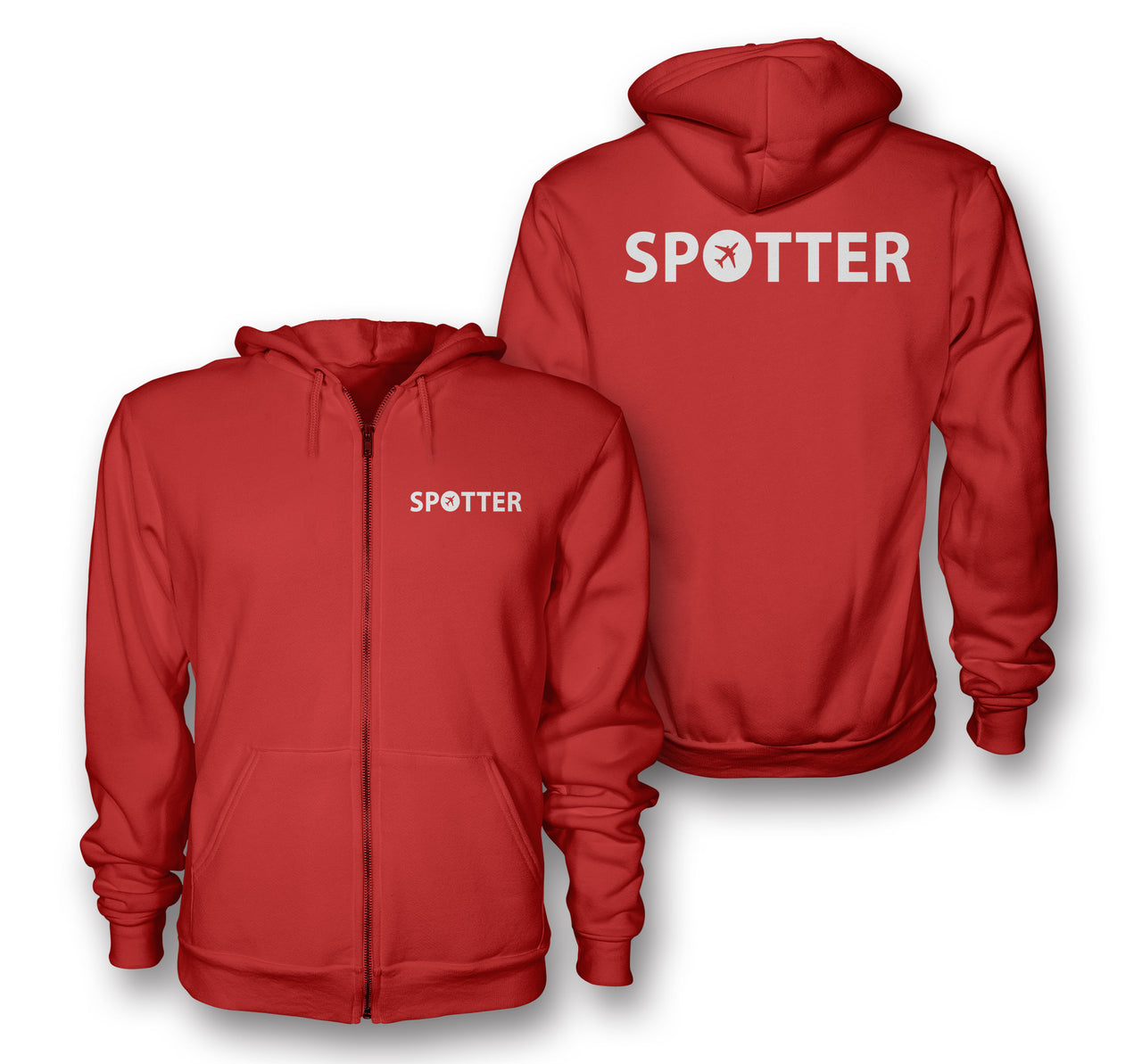 Spotter Designed Zipped Hoodies