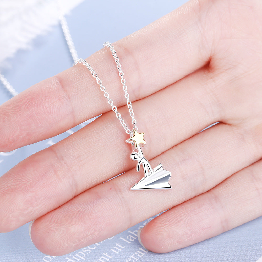 Starcatcher Paper Airplane Necklaces