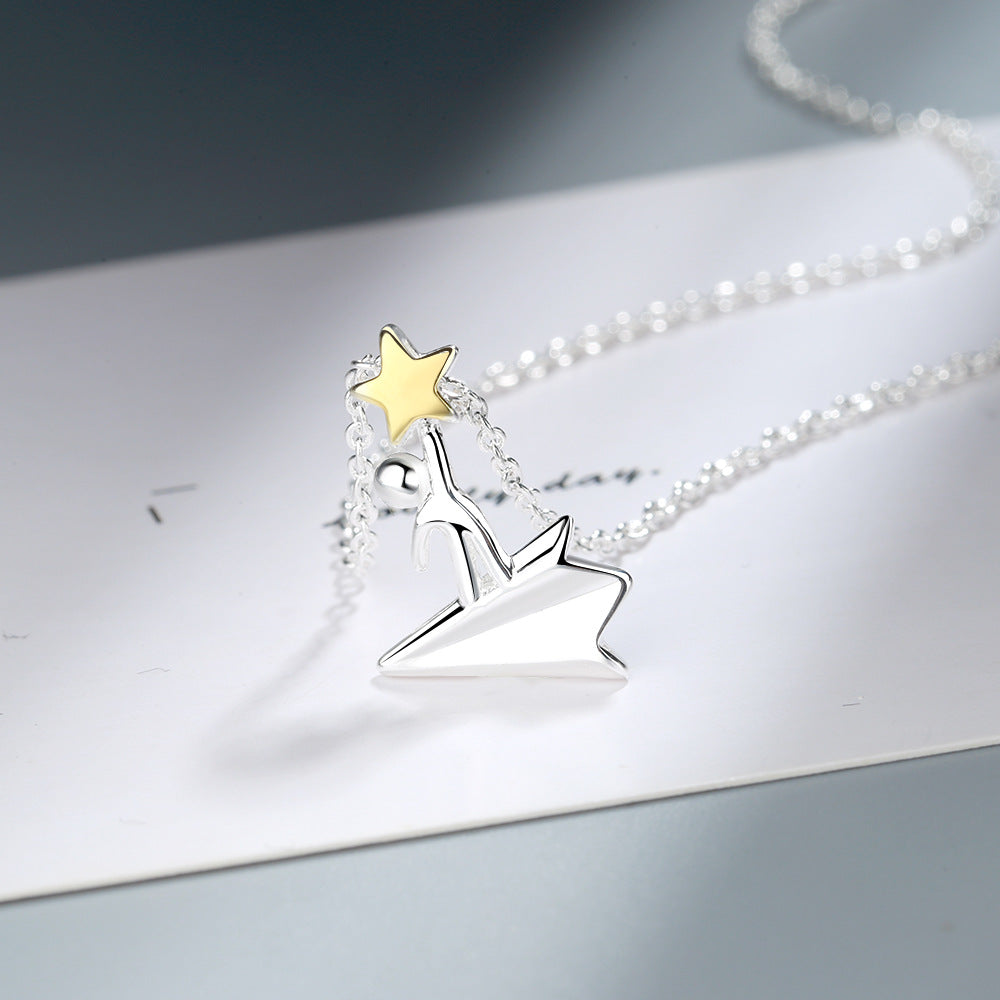 Starcatcher Paper Airplane Necklaces