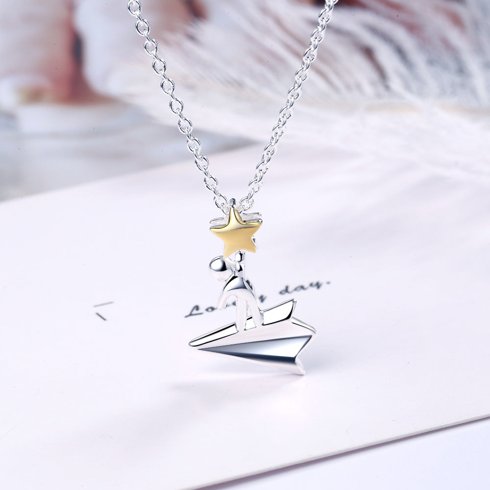Starcatcher Paper Airplane Necklaces