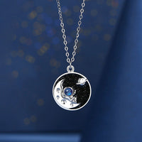 Thumbnail for 925 Silver Aerospace Couple Astronaut Necklaces