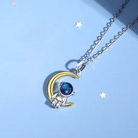 Thumbnail for 925 Silver Aerospace Couple Astronaut Necklaces