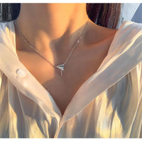 Thumbnail for Paper Airplane Shape Necklace