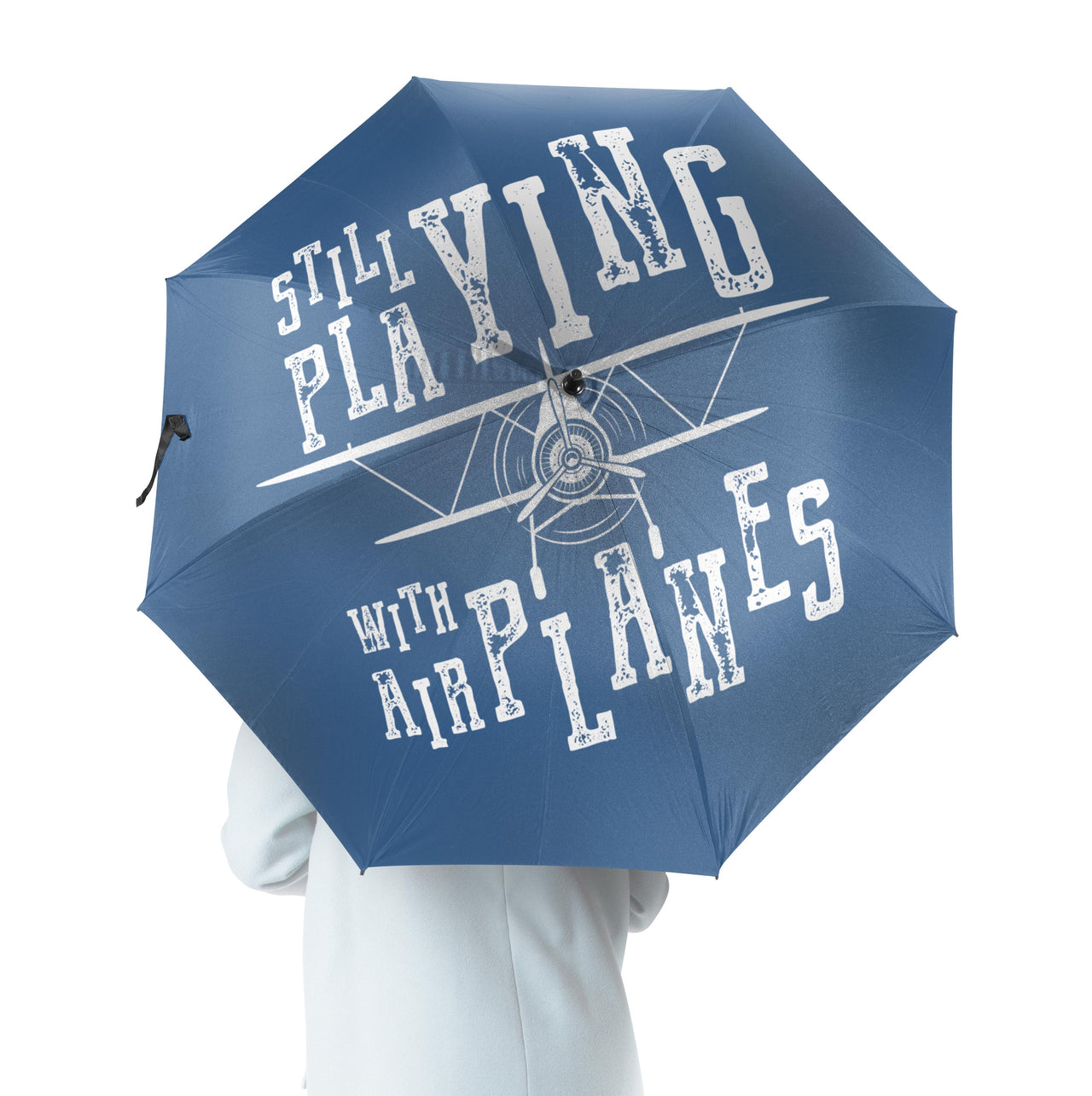 Still Playing With Airplanes Designed Umbrella
