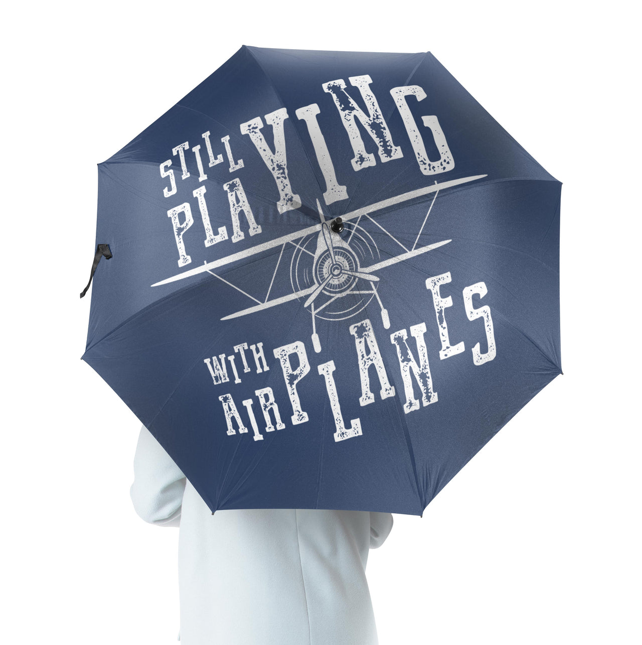 Still Playing With Airplanes Designed Umbrella