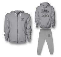 Thumbnail for Still Playing With Airplanes Designed Zipped Hoodies & Sweatpants Set