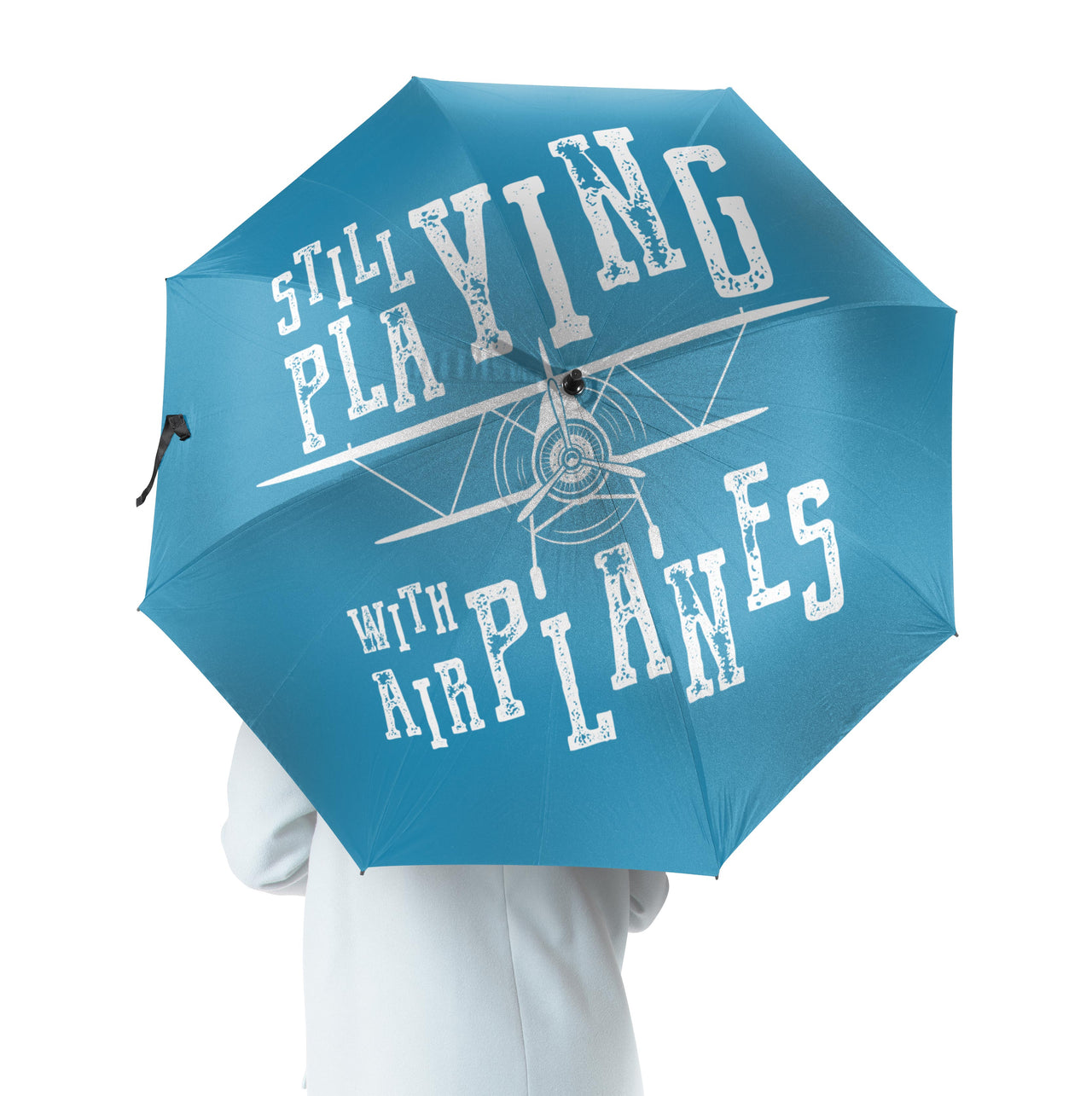Still Playing With Airplanes Designed Umbrella